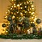 Christmas Ball Ornaments Dark Green Christmas Tree Decorations with Hang Rope-36pcs Shatterproof Christmas Ornaments Set with 6 Styles in 3 Sizes(Small Medium Large)